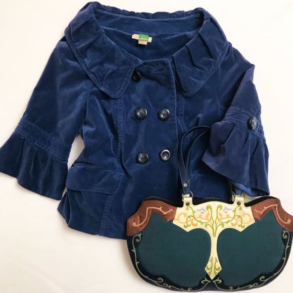 NWT Handcrafted Embroidered Silk Handbag By Perfume River - Picture 7 of 12